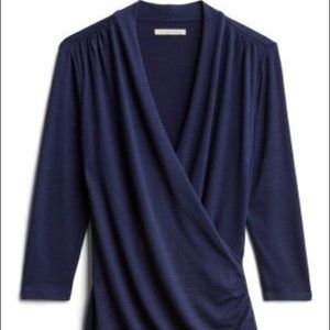 Wrap Ruched Knit Top